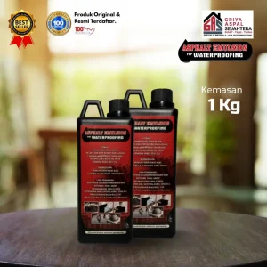 Aspal Cair 1 kg Spesial Atasi Dak, Dinding Rembes & Bocor